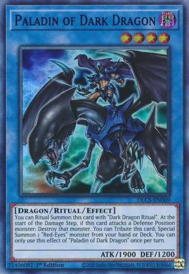 Paladin of Dark Dragon Blue Dragons of Legend: The Complete Series Yu-Gi-Oh! card