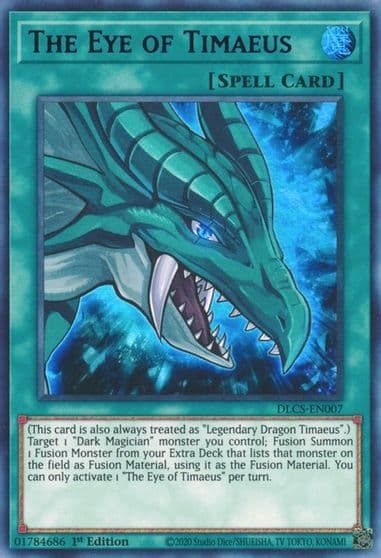 The Eye of Timaeus Purple Dragons of Legend: The Complete Series Yu-Gi-Oh! card