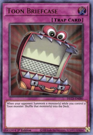 Toon Briefcase Purple Dragons of Legend: The Complete Series Yu-Gi-Oh! card