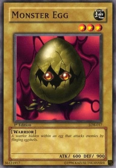 Monster Egg The Legend of Blue Eyes White Dragon Yu-Gi-Oh! card