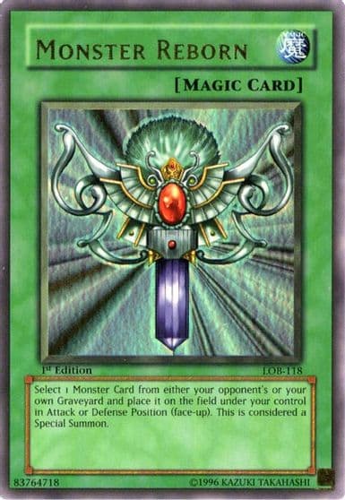 Monster Reborn The Legend of Blue Eyes White Dragon Yu-Gi-Oh! card