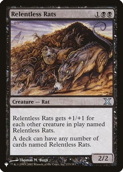 Relentless Rats The List Reprints Magic card