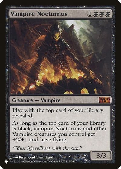 Vampire Nocturnus The List Reprints Magic card