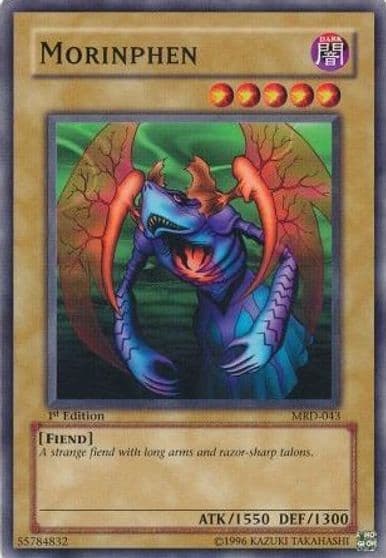 Morinphen Metal Raiders Yu-Gi-Oh! card