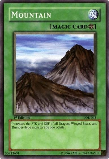 Mountain The Legend of Blue Eyes White Dragon Yu-Gi-Oh! card