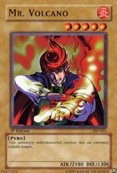 Mr Volcano Pharaoh's Servant Yu-Gi-Oh! card