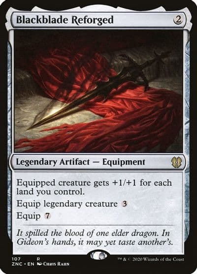 Blackblade Reforged Commander: Zendikar Rising Magic card