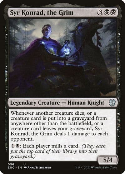 Syr Konrad the Grim Commander: Zendikar Rising Magic card