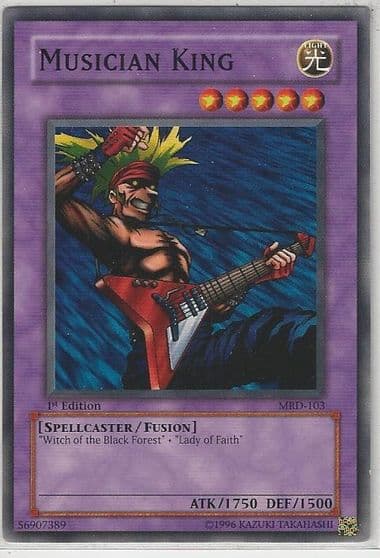 Musician King Metal Raiders Yu-Gi-Oh! card