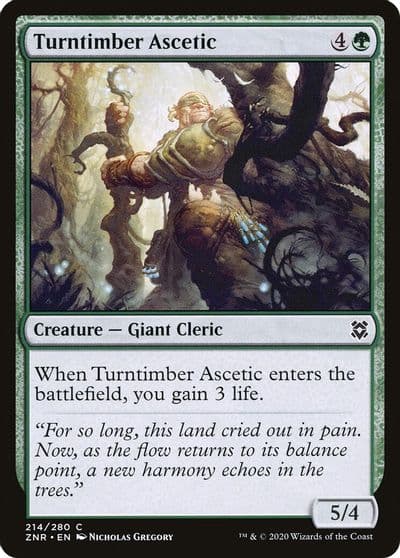 Turntimber Ascetic Zendikar Rising Magic card