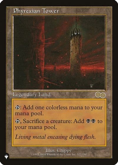 Phyrexian Tower The List Reprints Magic card
