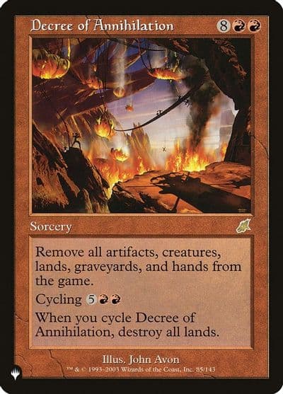 Decree of Annihilation The List Reprints Magic card