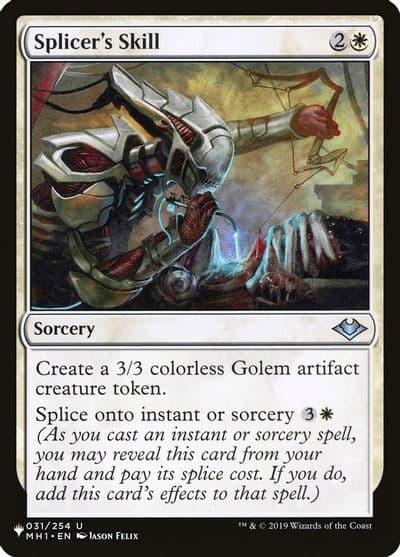 Splicers Skill The List Reprints Magic card