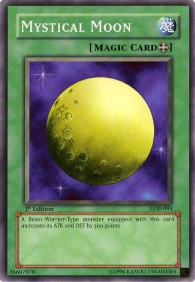 Mystical Moon The Legend of Blue Eyes White Dragon Yu-Gi-Oh! card