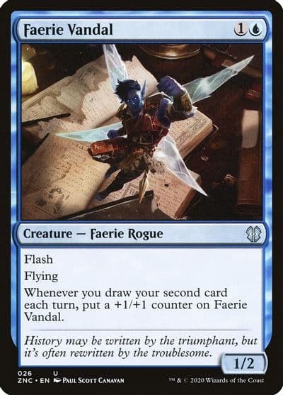 Faerie Vandal Commander: Zendikar Rising Magic card