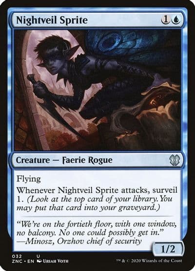Nightveil Sprite Commander: Zendikar Rising Magic card