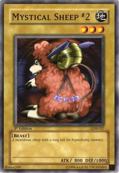 Mystical Sheep 2 The Legend of Blue Eyes White Dragon Yu-Gi-Oh! card