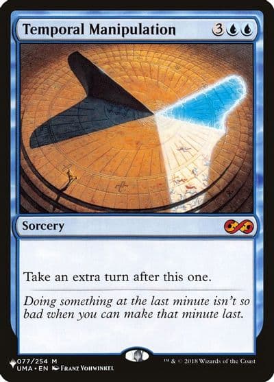 Temporal Manipulation The List Reprints Magic card