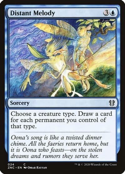 Distant Melody Commander: Zendikar Rising Magic card