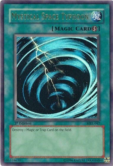 Mystical Space Typhoon Magic Ruler Yu-Gi-Oh! card