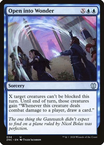 Open into Wonder Commander: Zendikar Rising Magic card