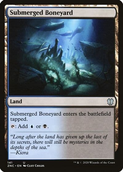 Submerged Boneyard Commander: Zendikar Rising Magic card