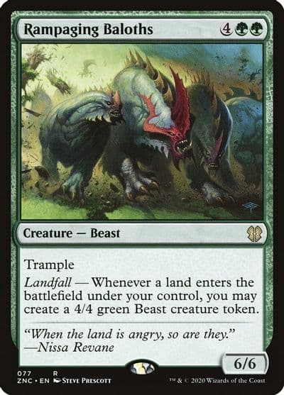 Rampaging Baloths Commander: Zendikar Rising Magic card