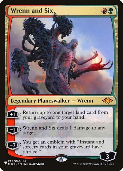 Wrenn and Six The List Reprints Magic card
