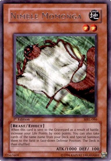 Nimble Momonga Magic Ruler Yu-Gi-Oh! card
