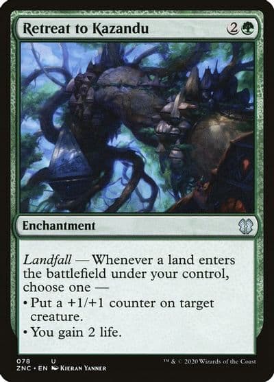 Retreat to Kazandu Commander: Zendikar Rising Magic card