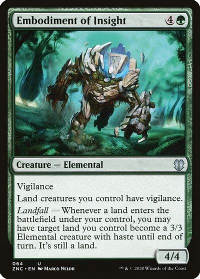 Embodiment of Insight Commander: Zendikar Rising Magic card