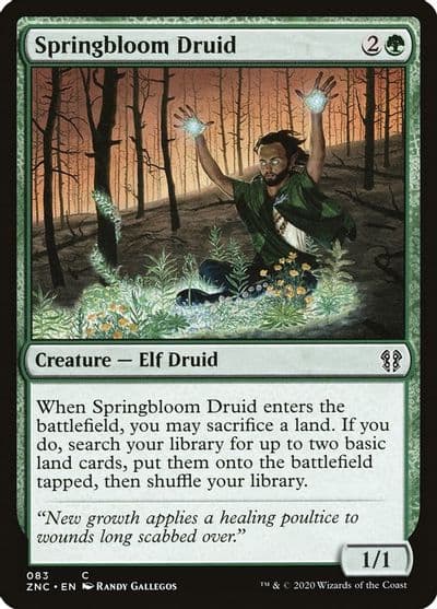Springbloom Druid Commander: Zendikar Rising Magic card