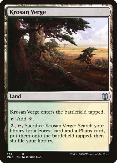 Krosan Verge Commander: Zendikar Rising Magic card