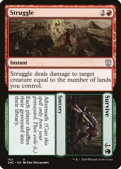 Struggle Survive Commander: Zendikar Rising Magic card