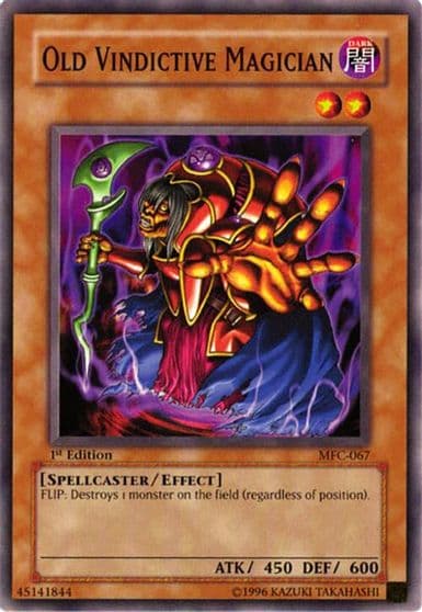 Old Vindictive Magician Magician's Force Yu-Gi-Oh! card
