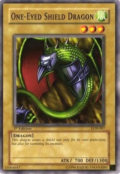 One Eyed Shield Dragon The Legend of Blue Eyes White Dragon Yu-Gi-Oh! card