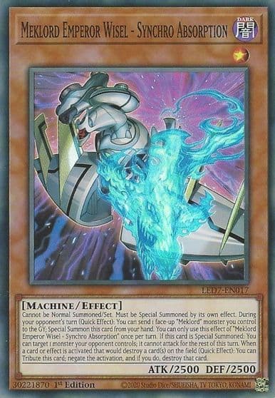 Meklord Emperor Wisel Synchro Absorption Legendary Duelists: Rage of Ra Yu-Gi-Oh! card