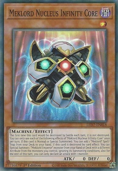 Meklord Nucleus Infinity Core Legendary Duelists: Rage of Ra Yu-Gi-Oh! card