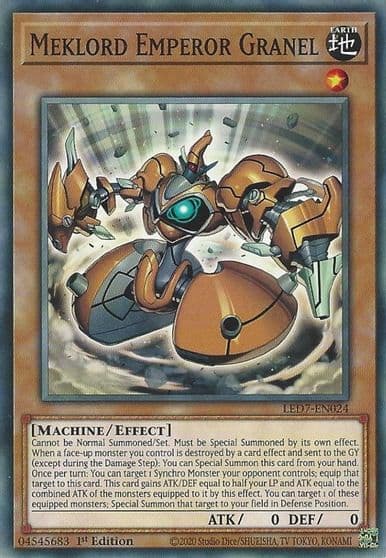 Meklord Emperor Granel Legendary Duelists: Rage of Ra Yu-Gi-Oh! card