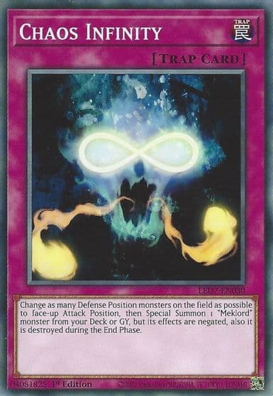 Chaos Infinity Legendary Duelists: Rage of Ra Yu-Gi-Oh! card
