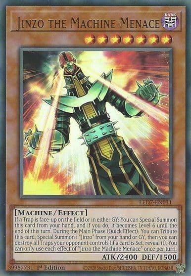 Jinzo the Machine Menace Legendary Duelists: Rage of Ra Yu-Gi-Oh! card