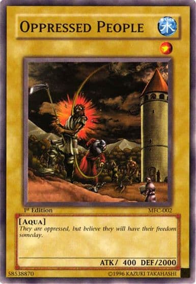 Oppressed People Magician's Force Yu-Gi-Oh! card