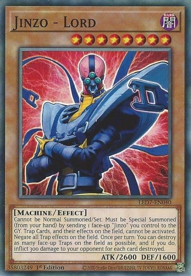 Jinzo Lord Legendary Duelists: Rage of Ra Yu-Gi-Oh! card