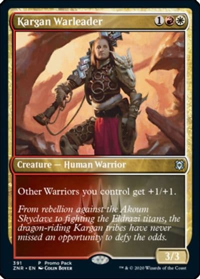 Kargan Warleader Promo Pack: Zendikar Rising Magic card