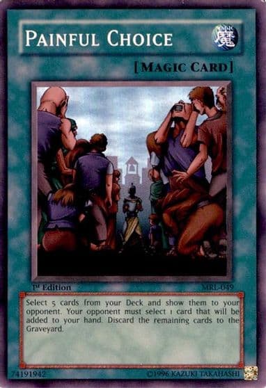 Painful Choice Magic Ruler Yu-Gi-Oh! card
