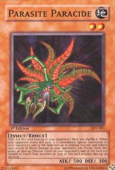 Parasite Paracide Pharaoh's Servant Yu-Gi-Oh! card