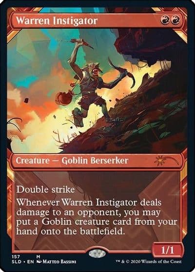 Warren Instigator Secret Lair Drop Series Magic card