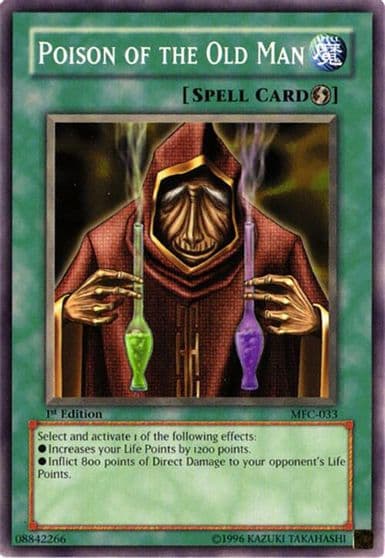 Poison of the Old Man Magician's Force Yu-Gi-Oh! card