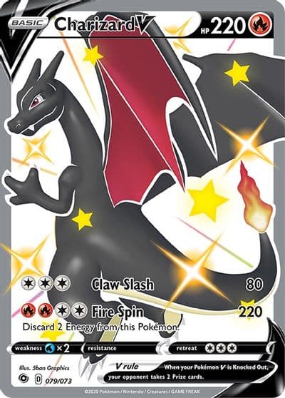 Charizard V (Secret) Champion's Path Pokemon card