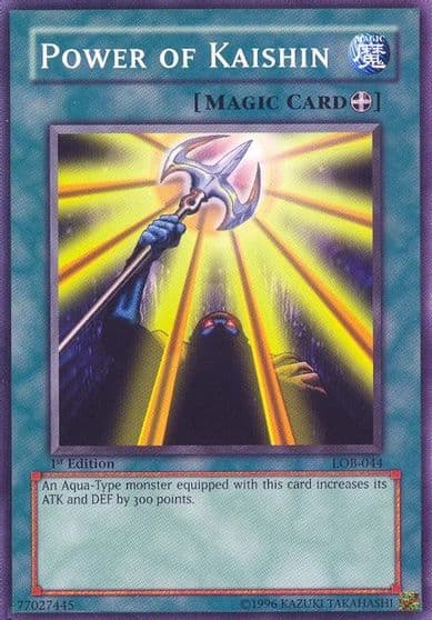 Power of Kaishin The Legend of Blue Eyes White Dragon Yu-Gi-Oh! card
